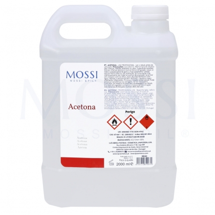 Acetona 2lts Removedor de unhas acrílicas Removedor de verniz de unhas de gel UV/LED Premium mossi epil