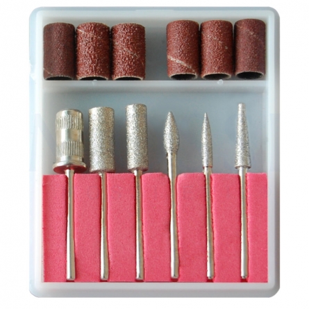 kit de brocas para unhas, kit de brocas para manicura rusa, pro electric nail drill machine file pedicure manicure drill bits kit, mossi epil