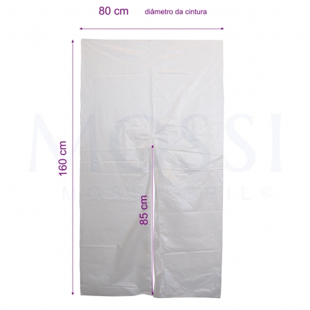 calças pressoterapia, calças pressoterapia descartaveis, calças de pressoterapia brancas alta densidade, Polipropileno e Polietileno transparente, mossi epil