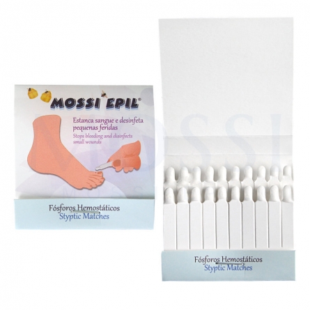 20 Styptic Matches, stop small wounds bleeding, barbers, podiatrist, mossi epil