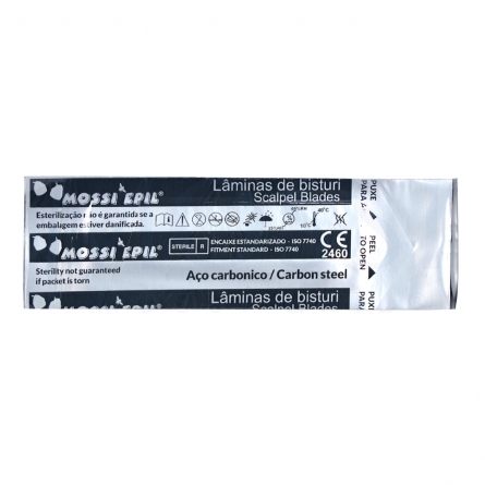 laminas bisturi n20, laminas bisturi tamanhos, tipos de laminas de bisturi, laminas de bisturi descartaveis, scalpel blades, 20a scalpel blades, mossi epil