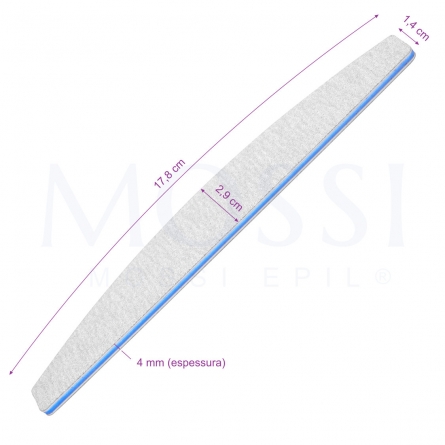 Limas Manicure ao melhor preço já! Lima Banana, Lima Branca, Lima Retangular, Lima Buffer, Lima Fina, Lima Americana 100/180 mossi epil