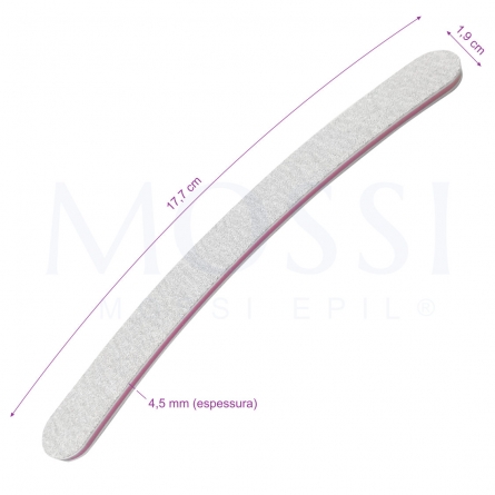 Lima Manicure Lima Banana, Lima Branca, Lima Retangular, Lima Buffer, Lima Fina, Lima Americana 80/100 mossi epil