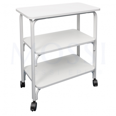 MESA 3 PRATELEIRAS LACADA BRANCO MODELO LP                  