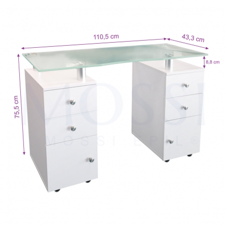 dimensões mesa de manicure