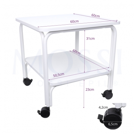 medidas mesa de estetica e laser de pelo