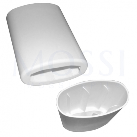 SUPORTE EM PLASTICO P/RECARGA CERA OVAL                     